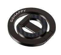 Anneau de support de téléphone magnétique Double face,pour béquille MagSafe,poignée magnétique pour iPhone 16 15 14 pour Huawei Xiaomi C-Black