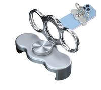 Anneau de support de téléphone - Poignée mobile rotative à 360 degrés, anneau de téléphone pliable pour une utilisation sécurisée des doigts, fonction de support pratique, parfait pour la maison, la c