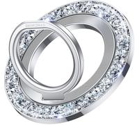 Anneau De Support Magnétique Pour Téléphone Portable Magsafe \U2013 Support À Paillettes Avec À Rotation 360° Avec Compatible Iphone 16/15/14/13/12 Pro Max \U2013 Paillettes Argentées