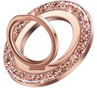 Anneau De Support Magnétique Pour Téléphone Portable Magsafe \U2013 Support À Paillettes Avec À Rotation 360° Avec Compatible Iphone 16/15/14/13/12 Pro Max \U2013 Or Rose