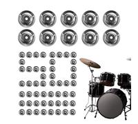 Anneau de tambourin pour cymbales - Solution de correction d'incompatibilité matérielle, style tambour de rechange universel, double couche Sizzle + fente de montage rapide, acier robuste | pour un