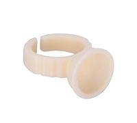 Anneau de Tatouage de Sourcil - 100pcs Tasse d'Encre Microblading Pigment Palette Titulaire Collée - Accessoires pour Extensions de Cils - Idéal pour les Soins Esthétiques Profesionnels