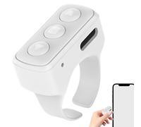 Anneau De Télécommande - Tourneur De Page sans Fil, Anneau Intelligent À Défilement Rechargeable, Intégration Transparente du Téléphone | Outil De Selfie De Musique D'enregistrement Vidéo Po