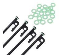 Anneau De Tente - Boucle De Cravate Robuste, Hame D'ancre De Tente De Perfection À Perfection | Pack D'anneau De Tente Polyvalent pour Le Camping, Boucles en Acier Renforcées avec Emprise Stable pour