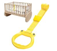Anneau de traction de berceau réglable - Poignée ergonomique Playpen avec poignée sécurisée, bague d'assistance debout pour bébé, solide attachement pour le support ferroviaire | Parfait pour jouer un