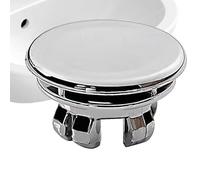 Anneau de trop-plein - Couvercle avec double couche, insert de trop-plein rond pour lavabo | Bouchon de trou de lavabo, 22-24 mm de pouvoir, bouchon de lavabo moderne, traitement de protection élégant