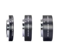 Anneau de tube d'extension macro à mise au point automatique en métal pour Panasonic pour Olympus M4/3 M43 Mount G1 G3 GH4 GH5 GF3 GF5 GX1 EP1 EP2 EP3 Adaptateur d'objectif, Noir