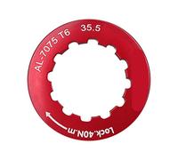 Anneau de Verrouillage de Cassette, Accessoire Fixe de Vélo de Verrouillage de Volant de Cassette Fixe(Red)