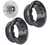 Anneau de Verrouillage de Cassette - Ensemble de 2 Bagues de Verrouillage Volant D'Inertie en d'Aluminium, Roue Libre à 12 Vitesses, Couvercle De Bague De Roue D'Inertie Antidérapante |