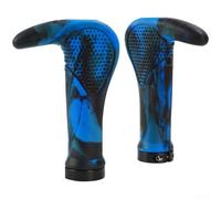 Anneau de verrouillage en alliage pour guidon de VTT anti-vibrations | La courbe ergonomique s'adapte à la paume, réduit la fatigue, TPR doux au toucher, texture antidérapante