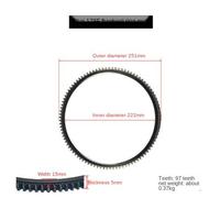 Anneau De Volant D'inertie De Démarrage Électrique,Accessoires De Motoculteur Diesel Refroidis Par Air Monocylindre,178f,186f,186fa,200mm,222mm,245mm - Type J