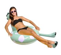 Anneau d'eau Flottante - Conception De Piscine en PVC Durable, Radeau Gonflable Vibrant, Tube De Natation Confortable, Poignée De Lisse avec Joint Étanche À L'air | Siège Flottant Portable