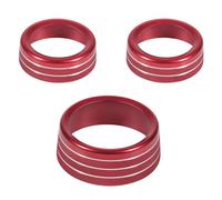 Anneau Décoratif de Bouton de Climatisation pour Modèle 2015-2021 | Alliage D’aluminium, Finition Lisse et Brillante, Couvre L’usure, Style Simple pour Console Centrale et Tableau