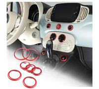 Anneau décoratif de levage de verre en alliage d'aluminium, Double Flash, accessoires d'intérieur de voiture, pour Fiat 500/pour Abarth 500 2010 - 2022