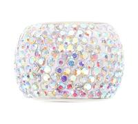 Anneau Décoratif pour Appui-tête de Siège Auto, Strass Argenté | Ajustement, Installation Facile, Style Simple et Élégant, pour Suv et Voiture