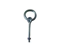 Anneau d'écurie à écrou Ø 10x80 mm BOURG - Zingué blanc - M-631083