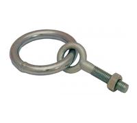 Anneau d'écurie à écrou - acier zingué - 12 x 80 mm PRAMAC