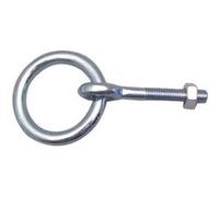 Anneau d'écurie ecrou acier zingué VISO Tige 100 mm Fil Ø10 - AEE10E