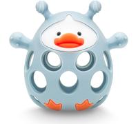 Anneau Dentition Bébé Réfrigérant-Mitaine De Dentition En Silicone Alimentaire Sans Bpa,Gant À Mâchouiller Pour Poussée Dentaire,Jouet Dentition Bébé,Pour Bebe Garcon Fille (1 Pièce Bleu)