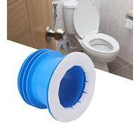 Anneau d'étanchéité de Toilette, Bol de Joint en Caoutchouc épais Résistant aux Odeurs, sans Cire, Convient à Toute Installation Facile de Vidange (Bleu)