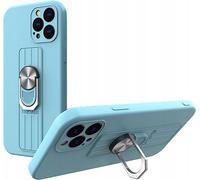 Anneau d'étui avec support pour Iphone 13 Pro Bleu clair
