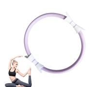 Anneau d'exercice Pilates, anneau de yoga Pilates | Anneau de fitness léger de 14,96 pouces résistance Pilates Hoop | Équipement d'exercice Double poignée Accessoires de yoga antidérapants pour