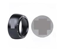 Anneau Doseur de Poudre Ensemble d'entonnoir magnétique, tamis compatible avec porte-filtre sans fond de 58 mm(58mm,Black)