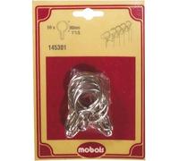 Anneau douche nickelé D: 30mm - Lot de 10