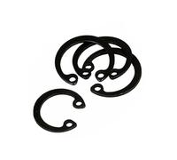 Anneau élastique de retenue en acier 65Mn, M3, M4, M5, M6 à M40, GB893, trou de roulement, type C, 10 à 50 pièces(50pcs M3 no hole)