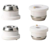 Anneau en céramique for machine à Fiber D21.5 M8 H14 D21.4 M8 H13 for tête de Machine de découpe, Durable et résistant à l'usure, 1 pièce(Two Hole)