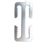 Anneau en D Acier 316 pour Plongée Résistant Anneau en D Acier | Acier SS316 pour marin, résistance totale eau salée, idéal plongée sous-marine, sécurité maximale(Silver-gray)