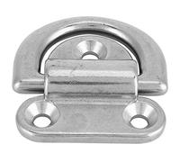 Anneau en D pliant pour bateau en acier inoxydable 316 |Oeil de protection marin robuste pour eau salée/pont/remorque |Taquet d'arrimage protégé contre l'oxydation avec tailles 8 (10mm sold one by