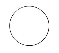 Rayher – Anneaux en métal 2505201 – revêtus Ø 20 cm, noir