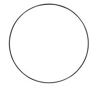 Rayher Anneau en métal, noir, 1 pce., 30cm Ø, fil de fer 3,5mm Ø, arts créatifs, floristique, décoration, capteur de rêves, macramé, mobile-2505401