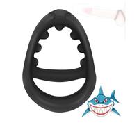 Anneau En Silicone Y AntidéRapant Avec Dents De Requin, AntidéRapant Fort, Conception Unique De Dents De Requin Pour L'EntraîNement En Force Et L'éQuipement De Remise En Forme, Cadeau Original - Z