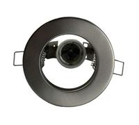 Anneau encastrable réflecteur R80 filetage E27 couleur nickel