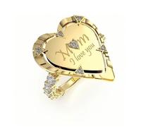 Anneau GUESS Acier Doré Femme 54