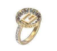 Anneau GUESS Acier Doré Femme 54