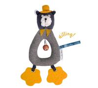 Anneau-hochet chat gris Alphonse Les Moustaches Moulin Roty