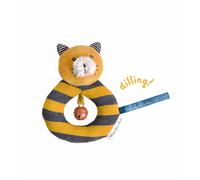 Anneau-hochet chat moutarde Lulu Les Moustaches Moulin Roty