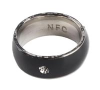 Anneau Intelligent NFC, Dispositif Portable Magique Multifonctionnel élégant pour Le Cryptage de la confidentialité Personnelle, Déverrouillage Universel pour Téléphone Portable (taille7)