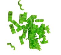 Anneau Intérieur À Clip Pour Canari, 30 Pièces, 2.7/ 3/4/4.5/5Mm, Anneaux De Jambe Pour Oiseaux, Pigeon, Perroquet, Petits Oiseaux, Anneaux De Pied Avec Numéro,Vert,3mm