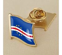 Anneau Jaune Star Stripe Cap-Vert Drapeau Pin Badge,Drapeau Épinglette Épingles Émail,National Waving Flag Pins,Métal Drapeau National Badges Pins,Broche Souvenir Cadeau Pour Hommes Femmes,Se