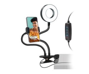 Anneau LED articulé avec clip de table - SBS
