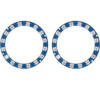 Anneau Led Rvb 16 Bits, 2 Anneaux Lumineux Led Rvb 16 X 5050 Rvb Pleine Couleur, Port Numérique Ws2812B 5050, Pince À Anneau Encliquetable, Par Défaut.