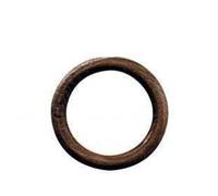 Anneau - Lot de 10 - noyer - D: 42 mm -pour tringle D: 20 mm