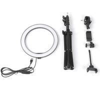 Anneau Lumineux,10 Pouces Dimmable Led Anneau De Remplissage Lumière Usb Caméra Vidéo Lampe Avec Trépied Téléphone Clip Set Usb Port Photographie Lumière De Remplissage Pour La Diffusion En