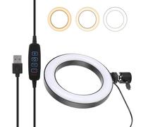 Anneau Lumineux, 6' LED Dimmable Ring Light Lumière de Remplissage Réglable avec Rotule pour Vlog, Diffusion en Direct, Tournage Vidéo, Art de Mariage