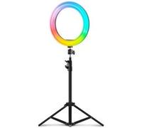 Anneau Lumineux ARGB Mars Gaming MGRING Trépied Support pour Smartphone et Webcam Télécommande Noir Noir G