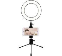 Anneau Lumineux Avec Support Anneau Lumineux 20Cm Avec Trépied Et Support De Téléphone Anneau Lumineux De Bureau À Led